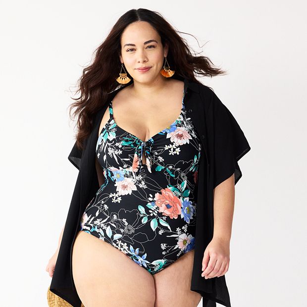 Kohls plus size 2024 one piece swimsuits