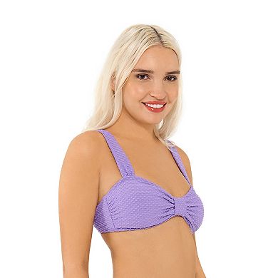 Juniors' Ninety-Nine° Wide-Strap Bandeau Swim Top