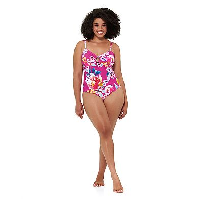Women's Freshwater Floral O-Ring One-Piece Swimsuit