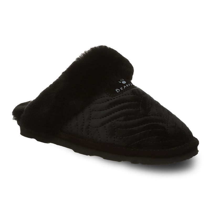 Bearpaw Effie Womens Faux-Fur Scuff Slippers, Size: 5, Oxford