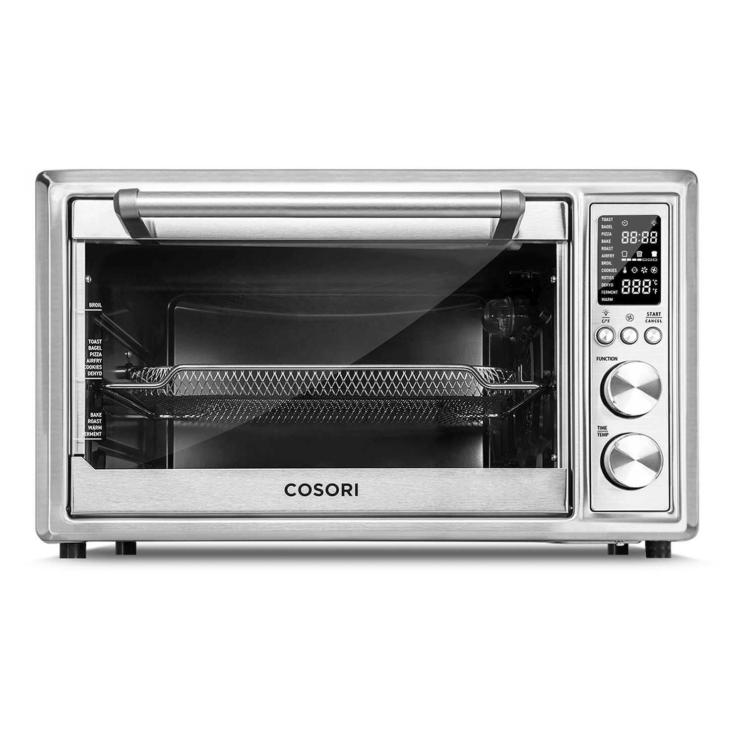 HOMCOM 7-in-1 Toaster Oven 21QT 4-Slice Convection with Warm Broil