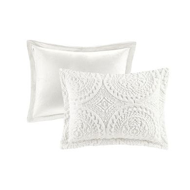 Madison Park Nova Embroidered Medallion Ultra Plush Duvet Cover Set with Shams