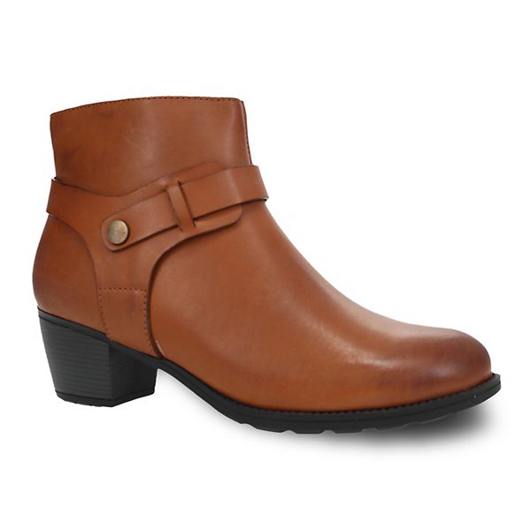 Propet Topaz Women's Leather Ankle Boots - Tan (7.5 WIDE)