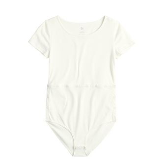 Girls 6-20 SO® Adaptive Abdominal Access Bodysuit in Regular & Plus