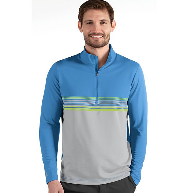 Men s Antigua Pace Regular Fit Colorblock Quarter Zip Pullover