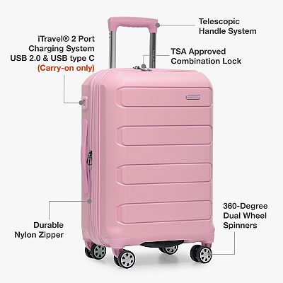 Traveler's Choice Pagosa Hardshell Expandable Spinner Luggage