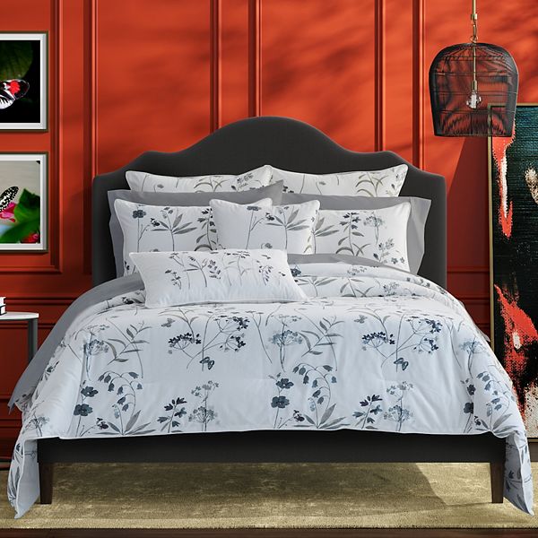 Five Queens Court Bonnie Grey Comforter, Grey Twin Bed Quilt