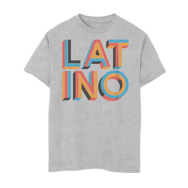 Boys 8-20 Latino Artsy Word Stack Tee