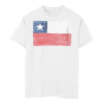 Boys 8-20 Chile Watercolor Painted Flag Tee