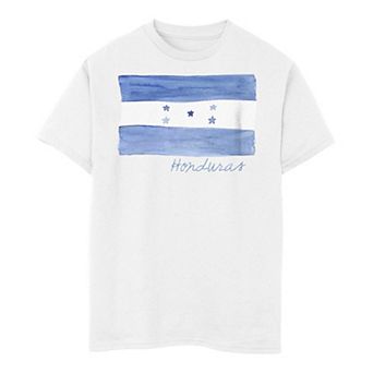 Boys 8-20 Honduras Watercolor Painted Flag Tee