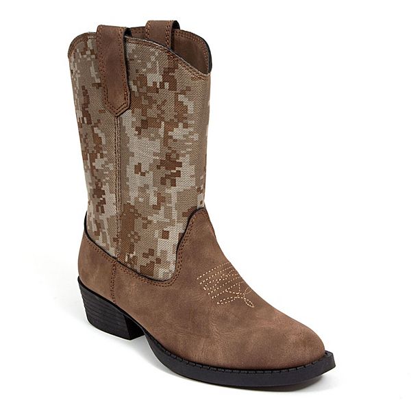 Deer Stags Ranch Kids Cowboy Boots