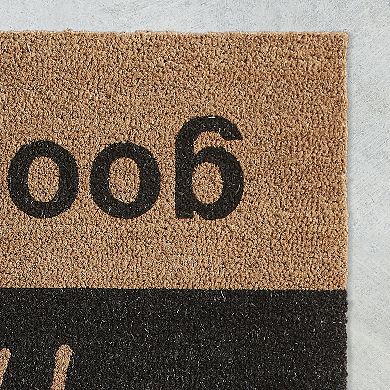 VCNY Home Hello/Goodbye Printed Outdoor Coir Doormat - 18'' x 30''