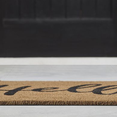 VCNY Home Hello Typography Printed Outdoor Coir Doormat - 18'' x 30''