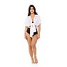 Women's Freshwater Tie-Front Swim Cover-Up Shirt