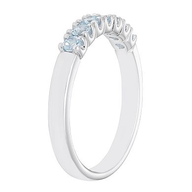 Boston Bay Diamonds Sterling Silver Aquamarine Stack Ring