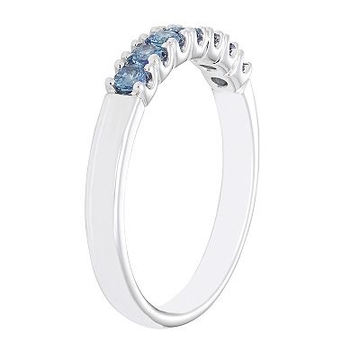 Boston Bay Diamonds Sterling Silver Lab-Created Alexandrite Stack Ring