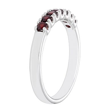 Boston Bay Diamonds Sterling Silver Garnet Stack Ring