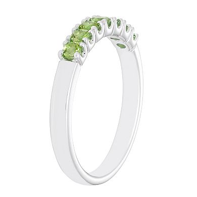 Boston Bay Diamonds Sterling Silver Peridot Stack Ring