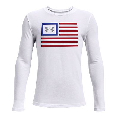 Boys under armour flag shirt on sale