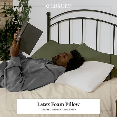 Standard Medium Density Natural Latex Foam Pillow 2-pack Set