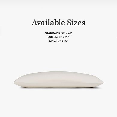 Standard Medium Density Natural Latex Foam Pillow 2-pack Set