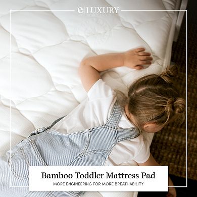Plush Rayon from Bamboo Crib/Toddler Mattress Pad