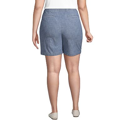 Plus Size Lands' End Pull-On Chino Shorts