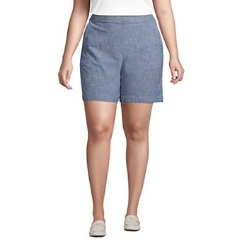 Plus Size Lands' End Pull-On Chino Shorts