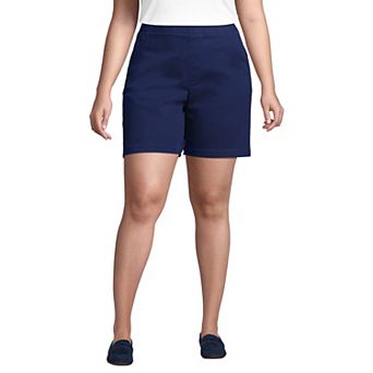 Plus Size Lands' End Pull-On Chino Shorts