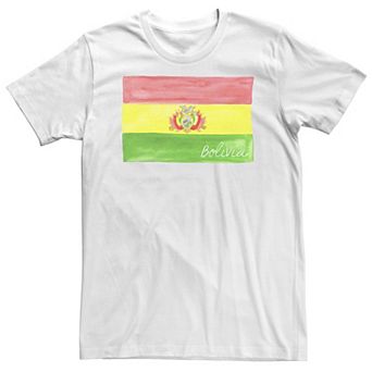 Big & Tall HHM Bolivia Watercolor Flag Tee