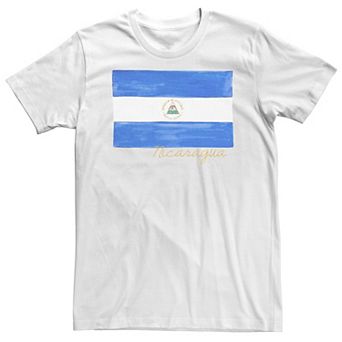 Big & Tall HHM Nicaragua Flag Watercolor Tee