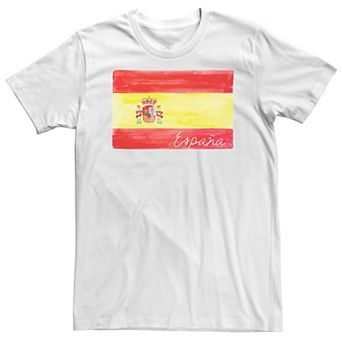 Big & Tall HHM Spain Flag Watercolor Tee