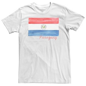 Big & Tall HHM Paraguay Flag Watercolor Tee