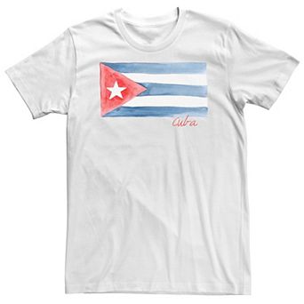 Big & Tall HHM Cuba Flag Watercolor Tee