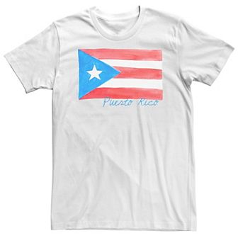Big & Tall HHM Puerto Rico Flag Watercolor Tee