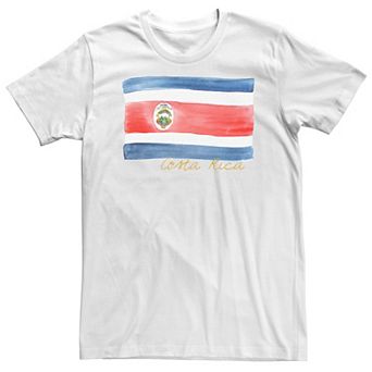 Big & Tall HHM Costa Rica Flag Watercolor Tee