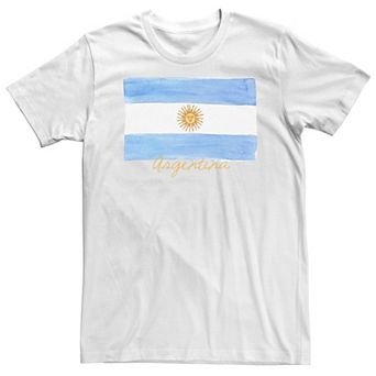 Big & Tall HHM Watercolor Argentina Flag Tee