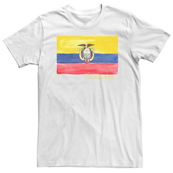 Big & Tall HHM Ecuador Flag Watercolor Tee