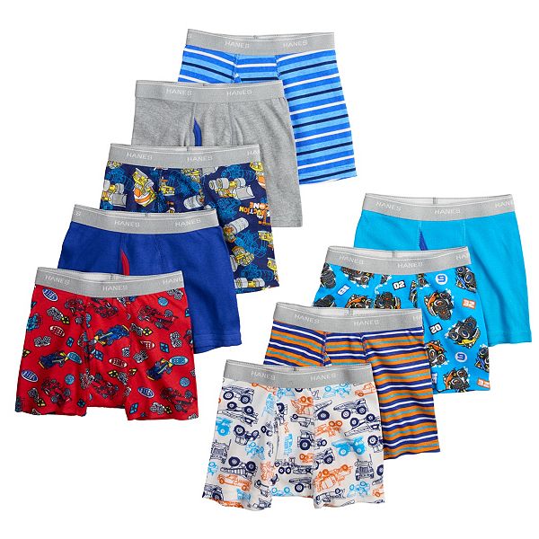 Hanes Toddler Boys' Boxer Brief Underwear, 7-Pack Assorted 2/3T