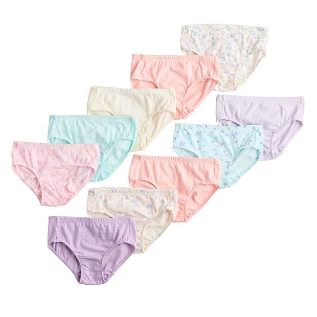 Toddler Girls Hanes Ultimate® 10-Pack Pure Comfort® Briefs
