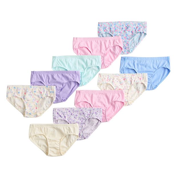 Hanes Girls 4 pack Pure Comfort Hispters