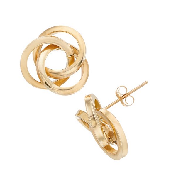 Kohls love store knot earrings