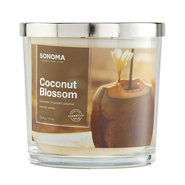 Sonoma Goods For Life® Cocount Blossom Large Jar Candle