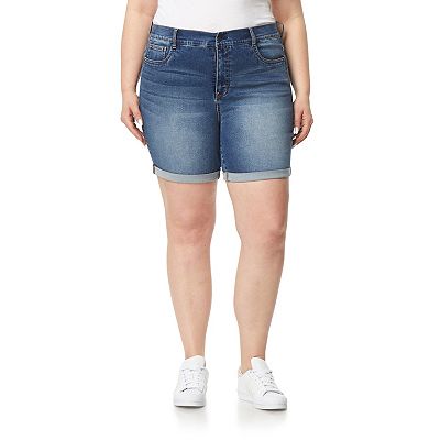 Plus size jean shorts for juniors hotsell