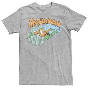 Men's Justice League Aqua Man Aqua Splash Tee