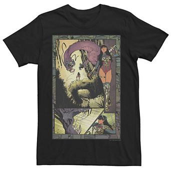 Men's Justice League Wonder Woman Future State Panels Comic Tee