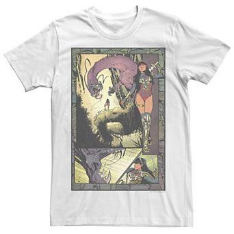 Men's Justice League Wonder Woman Future State Panels Comic Tee