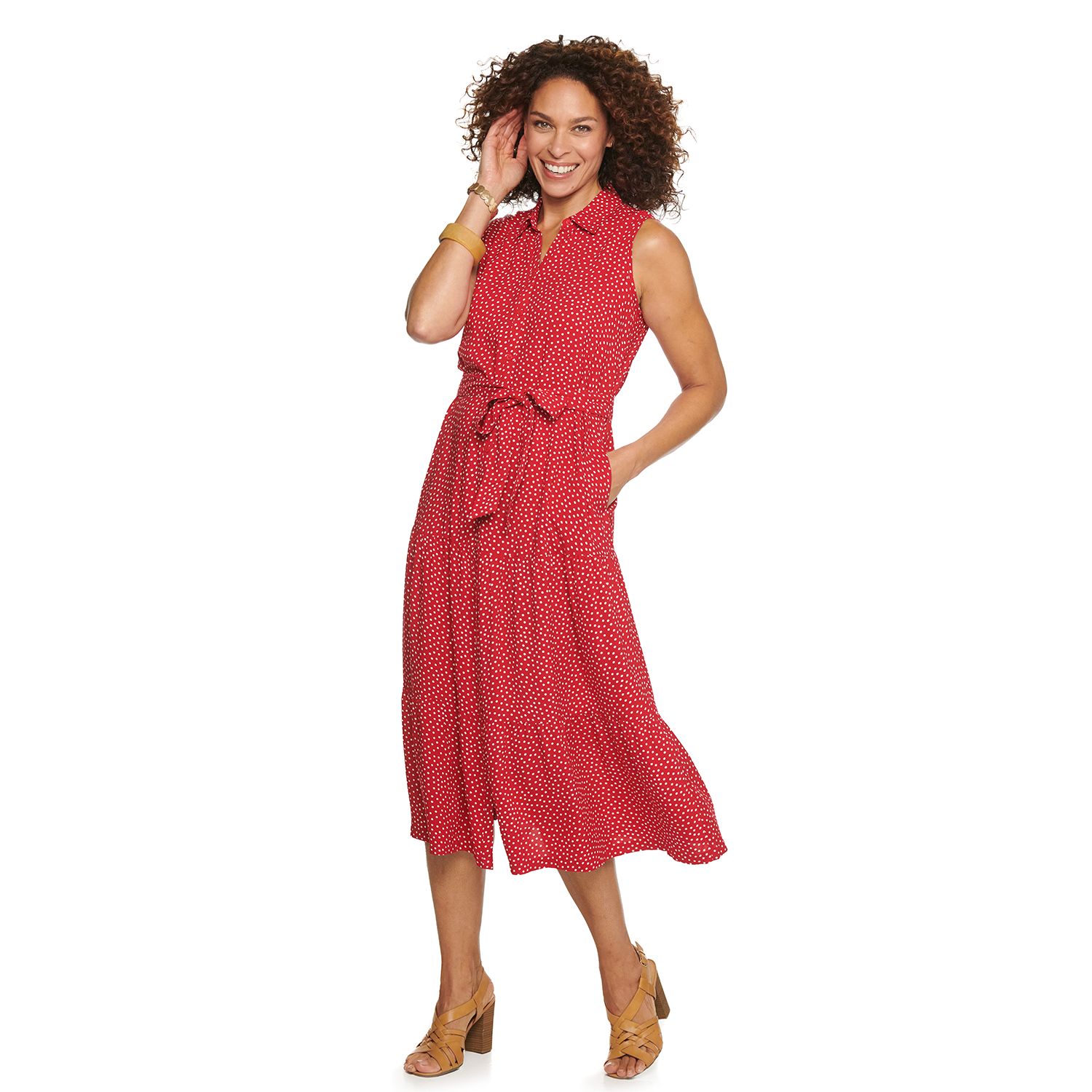 kohls womens red dresses