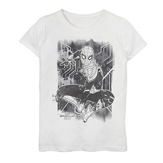Girls 7-16 Marvel Spider-Man No Way Home Spider-Man Inked Poster Tee