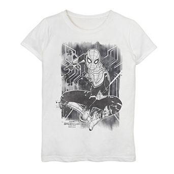 Girls 7-16 Marvel Spider-Man No Way Home Spider-Man Inked Poster Tee